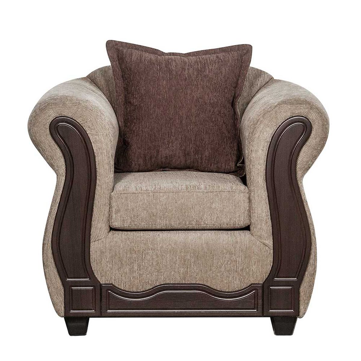 Juego de Living Black Factory Barcelona 6 Cuerpos Beige