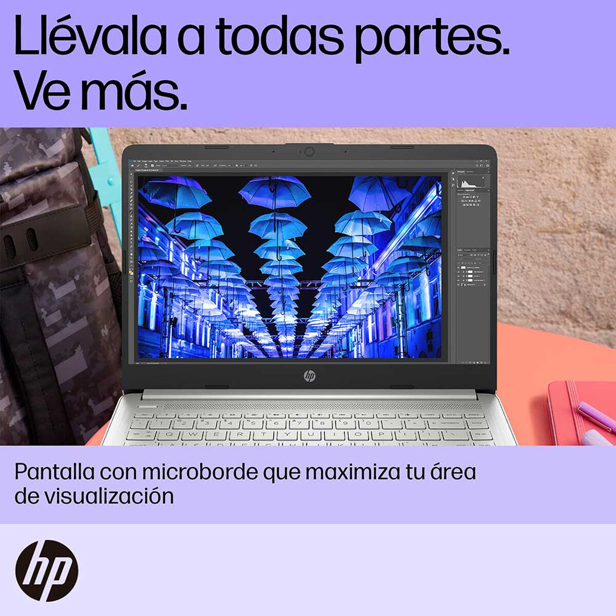 Notebook HP 14-dq0527la Celeron 8GB 256GB SSD 14"