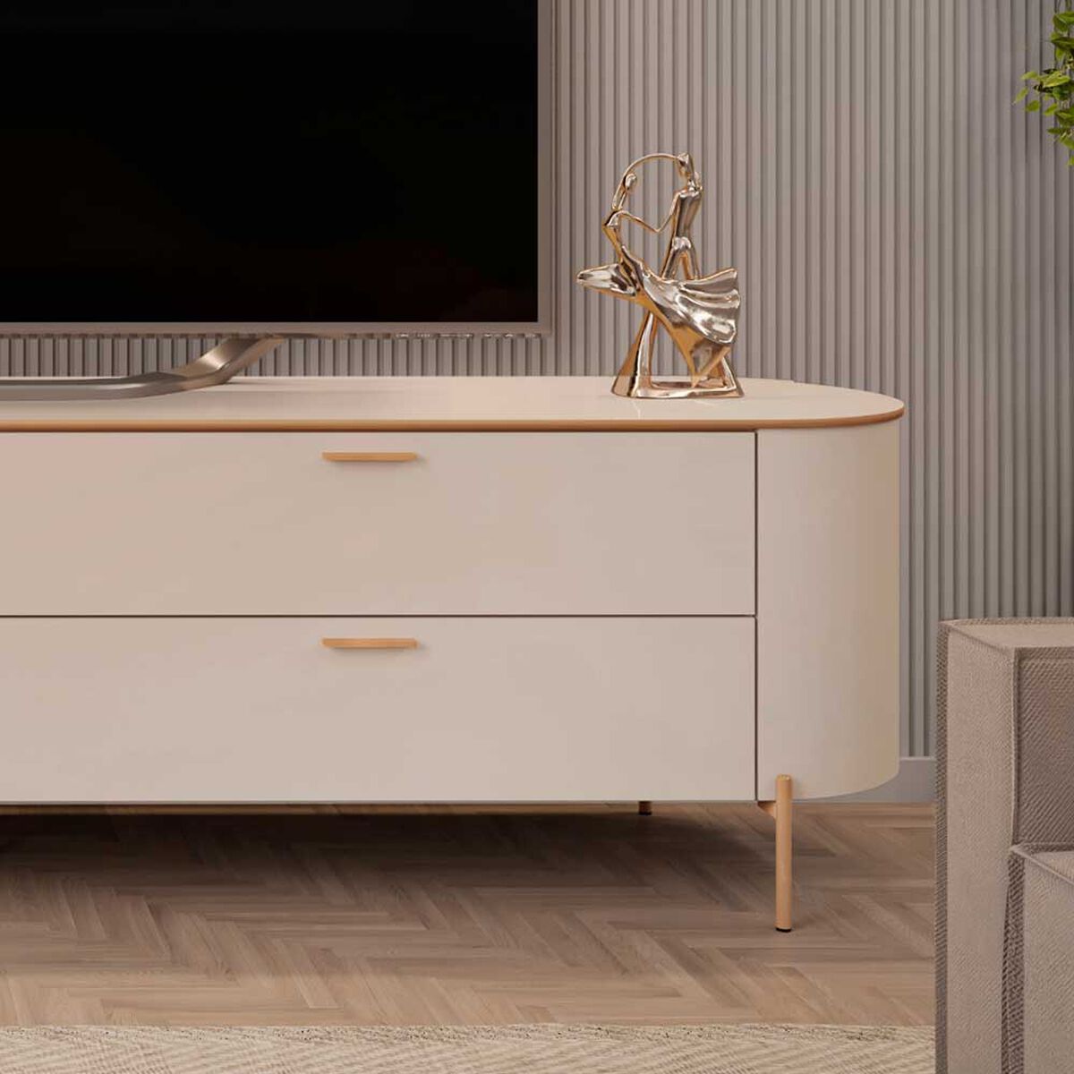 Rack Di Poretti Celine 70" Blanco