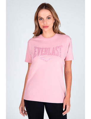 Imagen 1 del producto Polera Deportiva Mujer Everlast Blossom, Morado, Negro