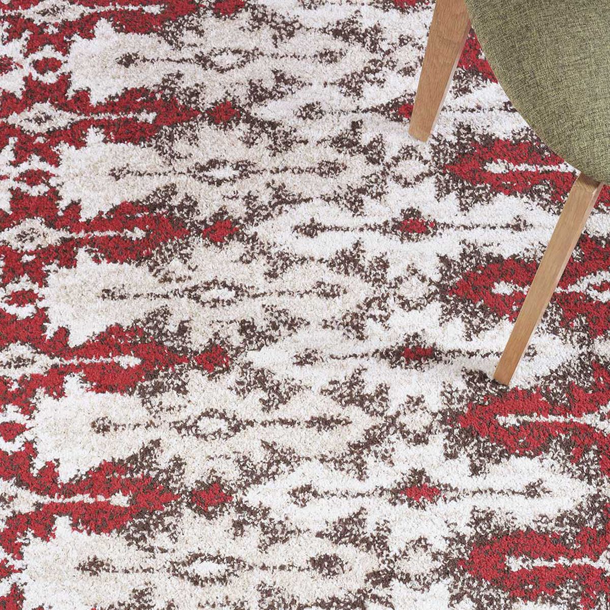 Alfombra Dib Kaleb 50 x 90 cm Rojo