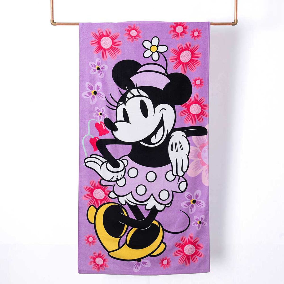 Toalla de Playa Infantil Disney Plants Minnie 70 x 140 cm