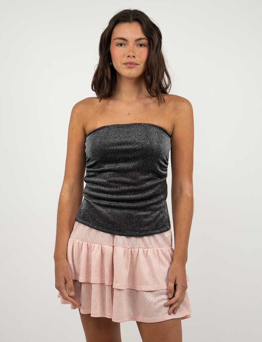 Polera Strapless Mujer Icono