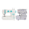 Combo Máquina de Coser Janome Brazo Libre 3008 + Overlok 8002D