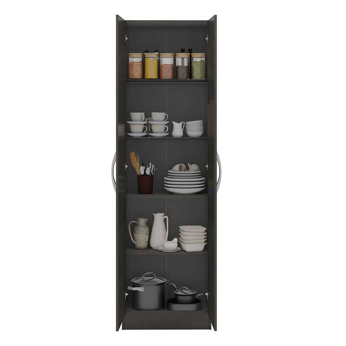 Despensa Home Mobili Munita 2 Puertas Negro