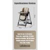 Silla de Comer Reclinable Plegable LuBabycas Rosada