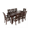 Juego de Comedor Muebles Hema Sevilla 6 Sillas 2 Sitiales Chocolate