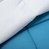 Plumón Bicolor Casanova 1,5 Plazas Liso Azul Plata