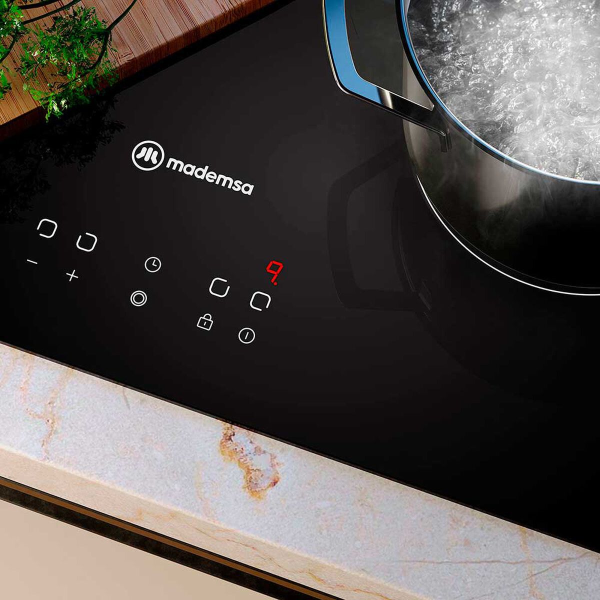Encimera  Mademsa VM4TR  6400W Negro
