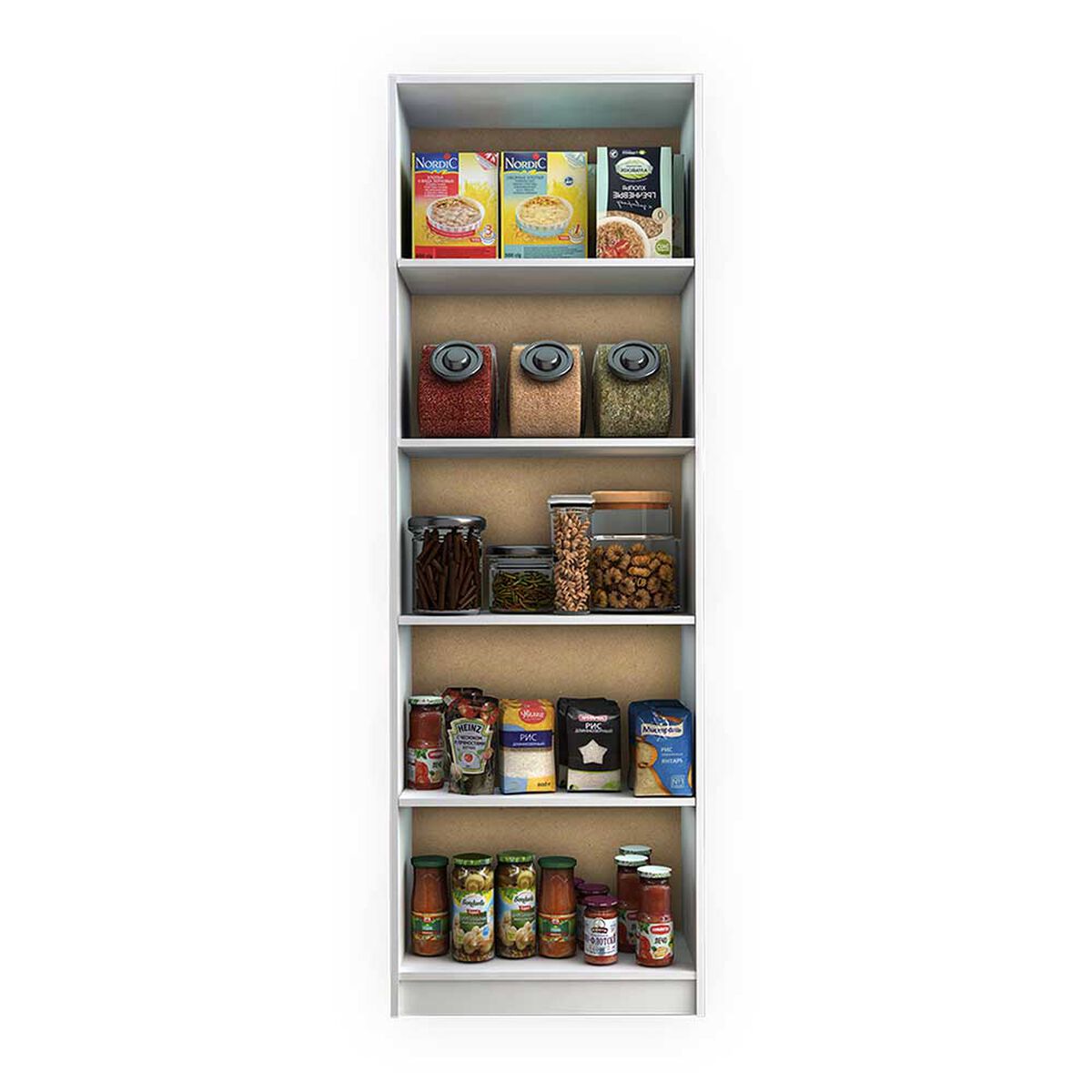 Combo Estante 2 Puertas + Despensero 2 Puertas + Estante Organizador de Baño 2 Puertas CIC Blanco