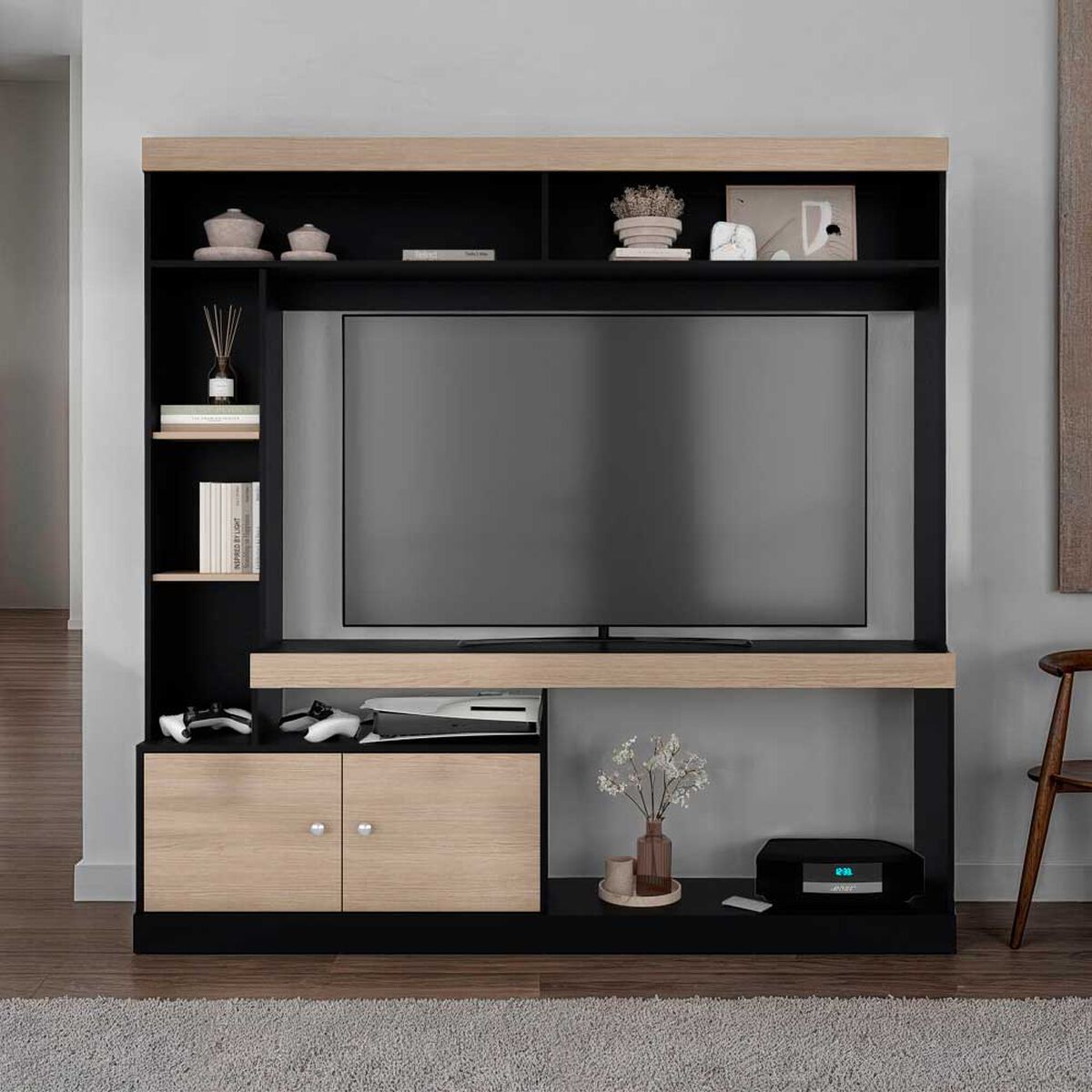 Estante TV Tuhome Classic Color Hasta 65" Cartagena y Wengue