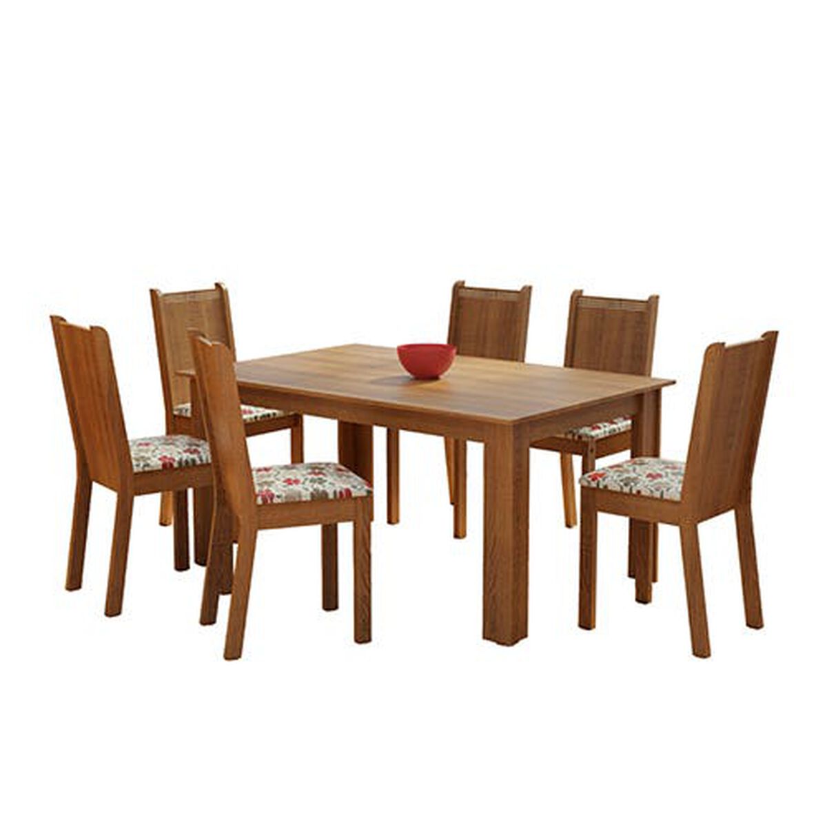 Juego de Comedor Exit Patagua 6 Sillas Café