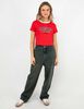 Polera Crop Con Estampado Mujer Icono