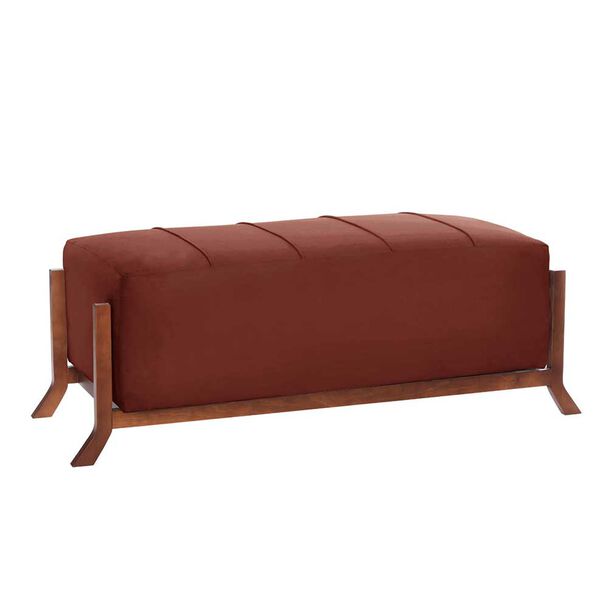 Banqueta Latam Home Marsella Tela Velvet Chocolate