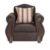 Juego de Living Innovamuebles New Bugambilia Sofá 3 Cuerpos + Dos Sillones 1 Cuerpo Chocolate