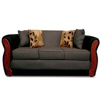 Sofá Elegant Detail Girona 3 Cuerpos Tela/PU Gris