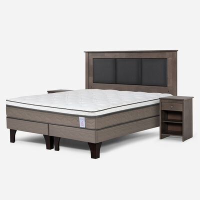 Imagen 2 del producto Combo Cama Europea Rosen King New Style 6 BD + Respaldo y Veladores Rachel