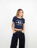 Polera Crop Con Estampado Mujer Icono