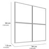 Espejo de Vidrio TuHome Sibari 94 x 94 cm