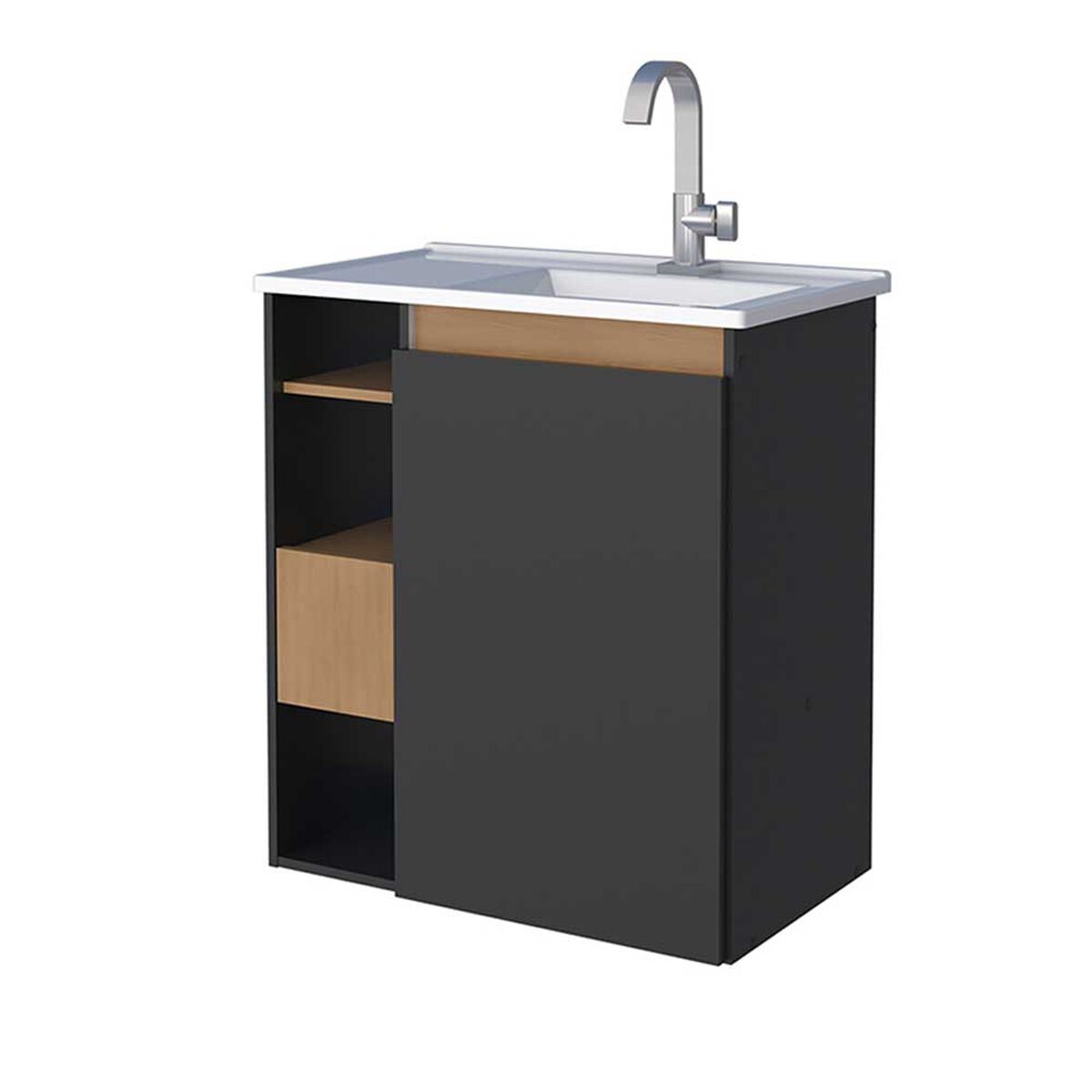 Vanitorio Vekkahome Lotus 60 Negro