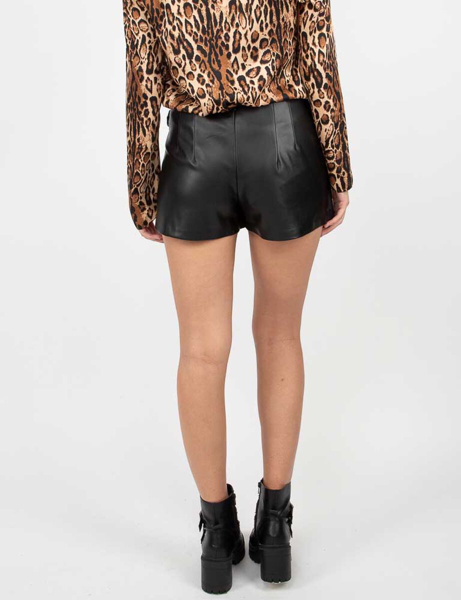 Falda Short Corto Ecocuero Mujer Fiorucci