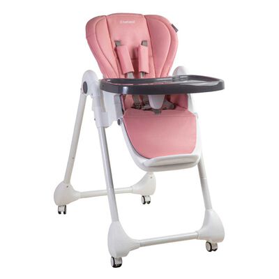 Imagen 2 del producto Silla de Comer Bebe EasyFeed Reclinable con Ruedas Rosado Bebesit