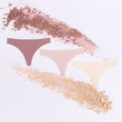 Imagen 2 del producto Pack 3 Calzón Colaless Intime Beige