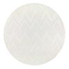 Alfombra Redonda Modalfo Palafito Blanca 240 x 240 cm
