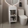 VANITORIO RIVERA 1 PUERTA 84X32X40,2 CM BLANCO