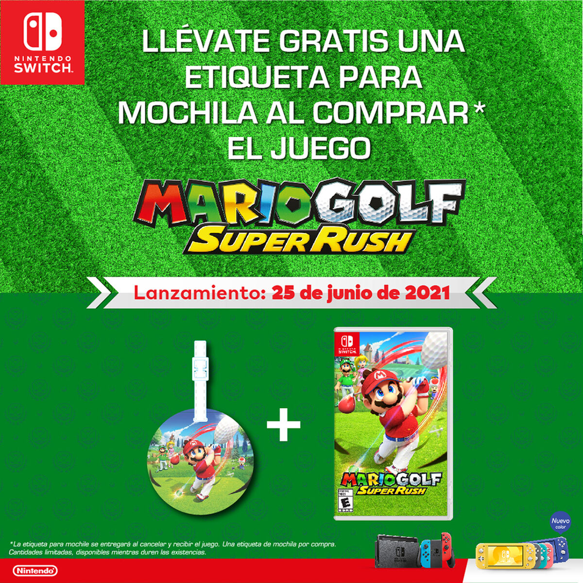 Juego Nintendo Switch Mario Golf Super Rush