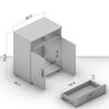 Mueble Auxiliar Vekkahome Grecia 2 Puertas Blanco