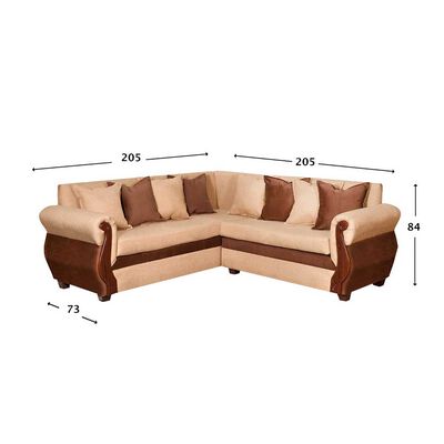 Imagen 1 del producto Sofá Secccional Muebles MYM Lucia 4 Cuerpos Beige