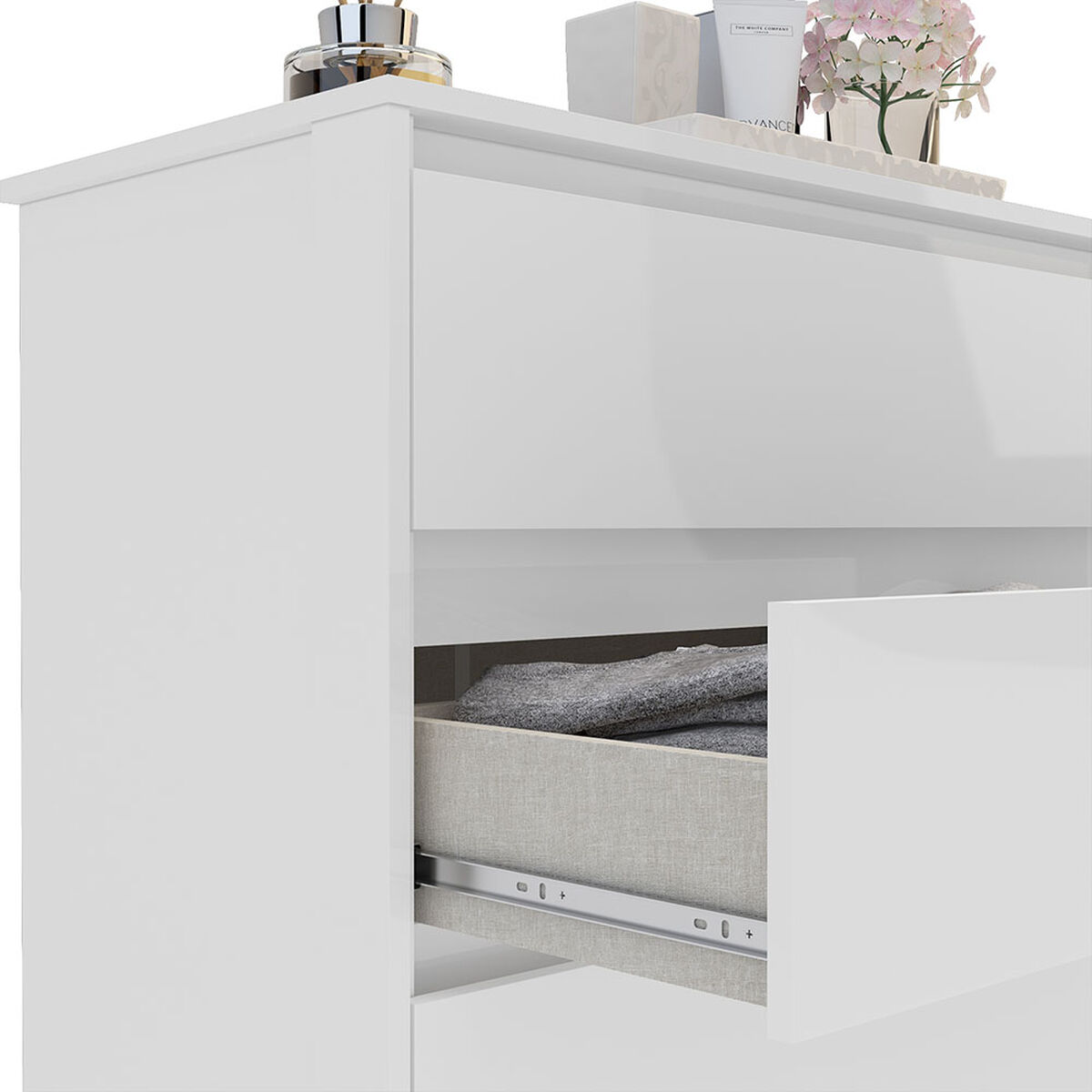 C&oacute;moda Vekkahome Coimbra 5 Cajones Blanco