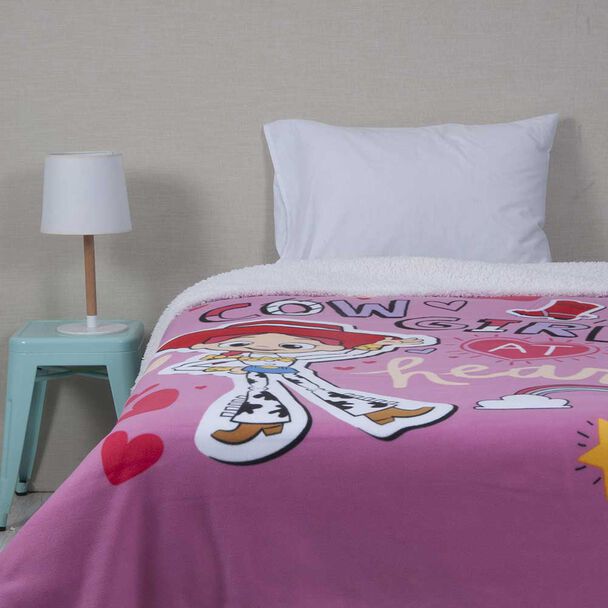 Frazada Poliéster Disney Cow Girl 150 x 200 cm