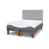 Cama Europea CIC Base Dividida King Alaska + Respaldo