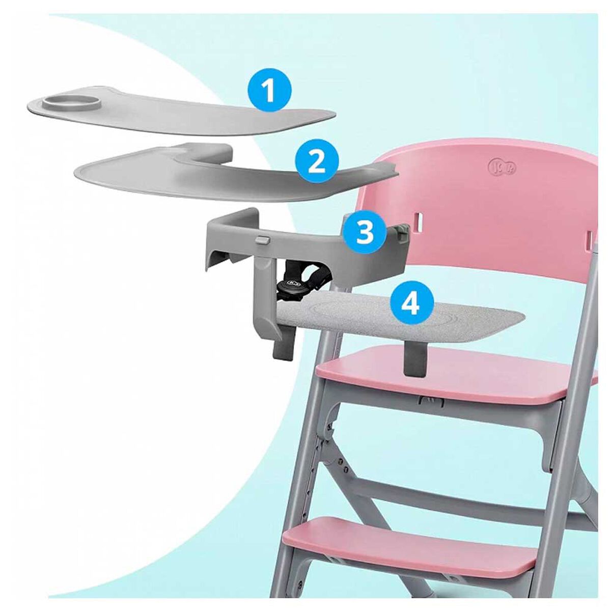 Silla de Comer Livy Rosa Kinderkraft
