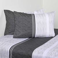 Juego de Sábanas Estampado Cannon 200 Hilos 2 Plazas Moka