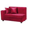 Sofá Seccional Diseño A&M Home Maite 3 Cuerpos Burdeo