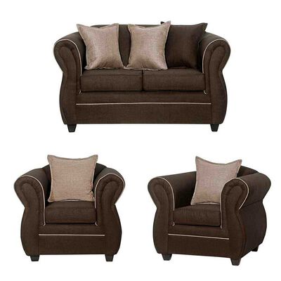 Imagen 1 del producto Juego de Living Black Factory Emili 4 Cuerpos Café