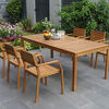 Juego de Comedor para Terraza Vekkahome Zaniah 6 Sillas Café