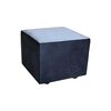 Sof&aacute; Muebles MYM Julietta 3 Cuerpos + Dos Pouf 1 Cuerpo Negro Gris
