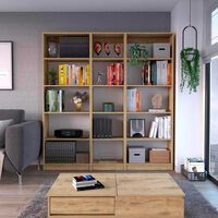 2 Estantes 62 cm + Estante 45 cm TuHome Home Macadamia