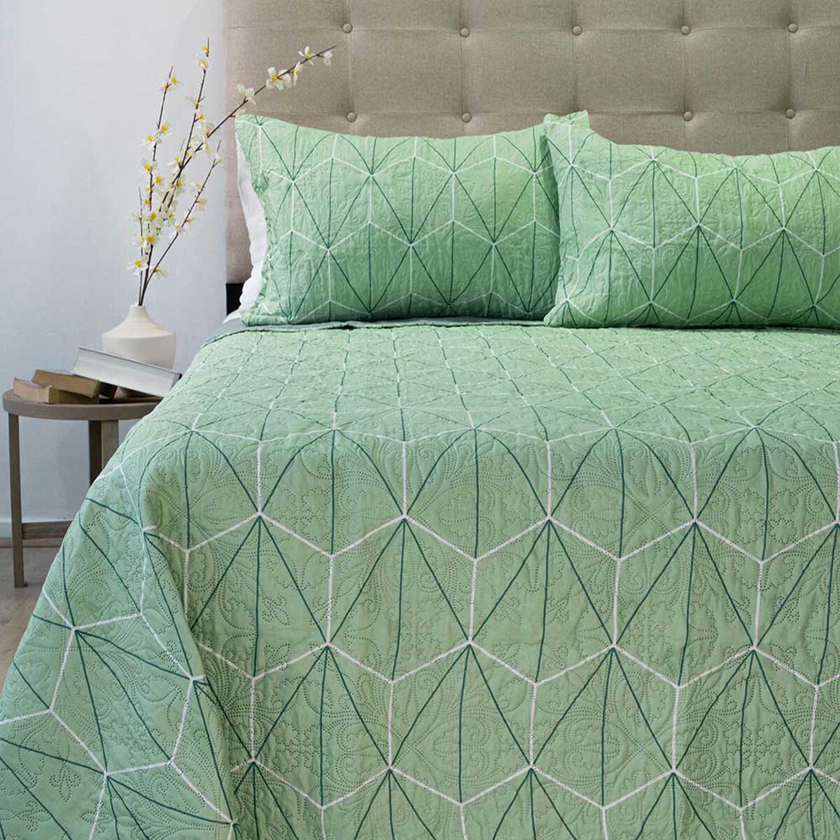 Quilt Doral 2 Plazas Hotpress Origins D12 Estampado