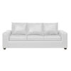 Juego de Living Innovamuebles Kahlo Sofá 3 Cuerpos + Dos Sillones 1 Cuerpo Blanco