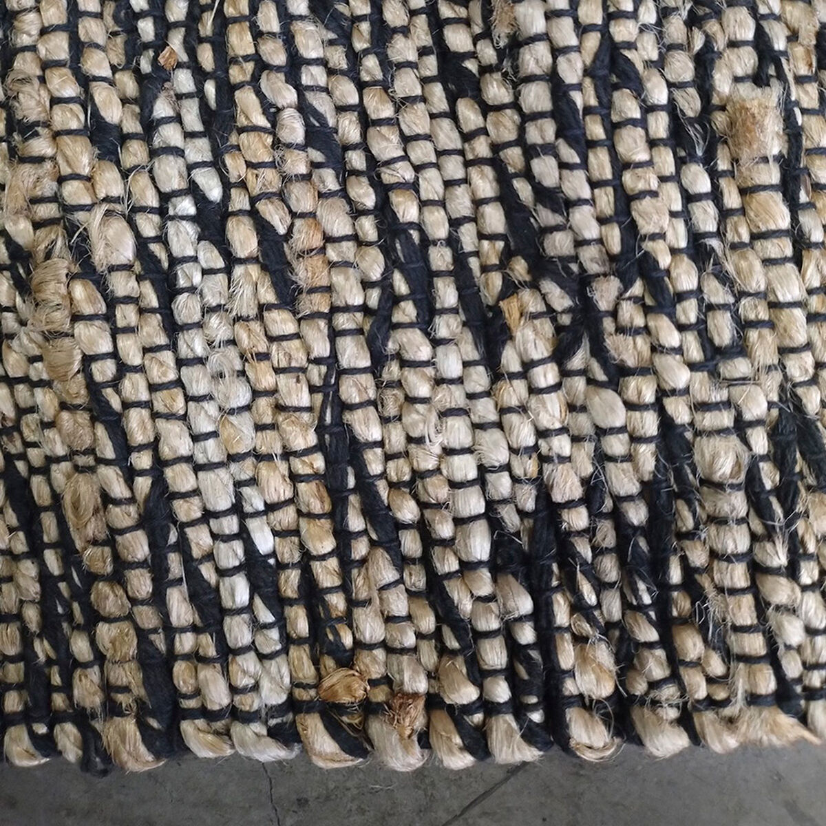 Alfombra Jute Idetex Melange 70x200 cm Negro Beige