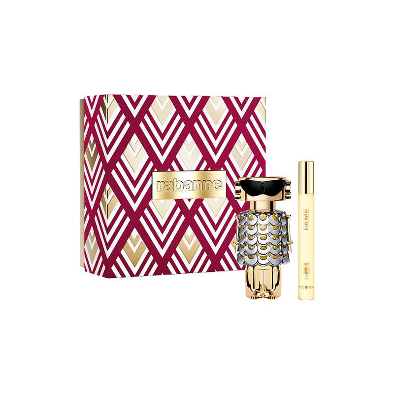 Set Perfume Paco Rabanne Mujer Estuche Fame Eau de Parfum 50 ml + 10 ml