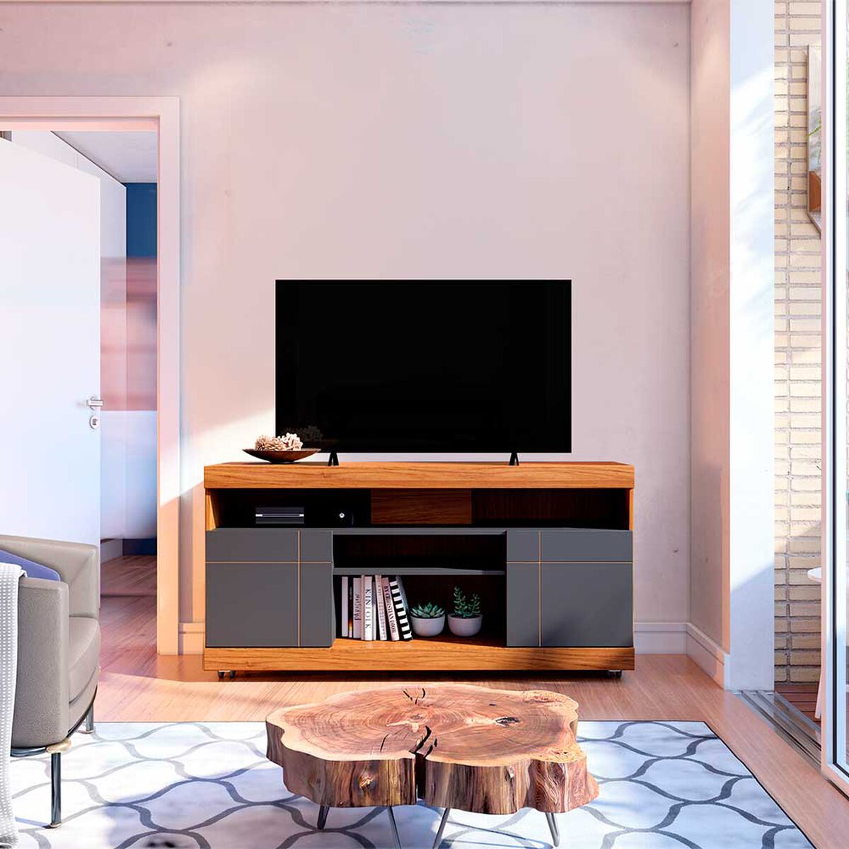Rack Di Poretti Yara 47" Negro