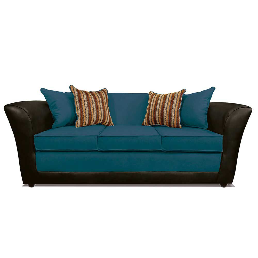 Sofá Elegant Detail Minesota 3 Cuerpos Azul