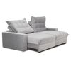 Sofá Reclinable Innovamuebles Magestic 2 Cuerpos Gris