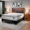 Cama Europea Flex King Majesty + 1 Respaldo + 2 Veladores
